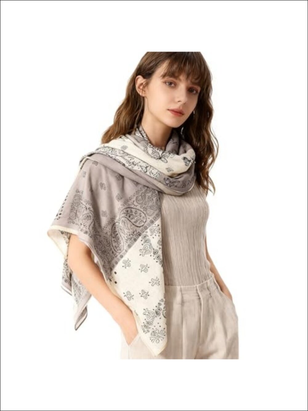 41" Large Square Scarf Polyester Hairscarf Headscarf Wrap Shawl Women